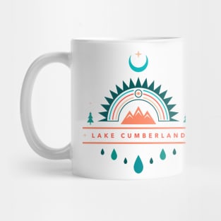 lake cumberland boho rainbow moon Mug